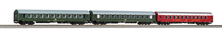 PIKO 58221 - H0 3-tlg. Reisezugwagenset Y-Wagen D 300 der DR; Ep. IV Set 2